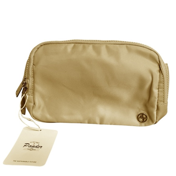 NWT “Raw Linnen” Pander 2L Belt Bag w Silver Zippr. Ofrs welcm, 15% offw2+bndle. - Picture 1 of 13